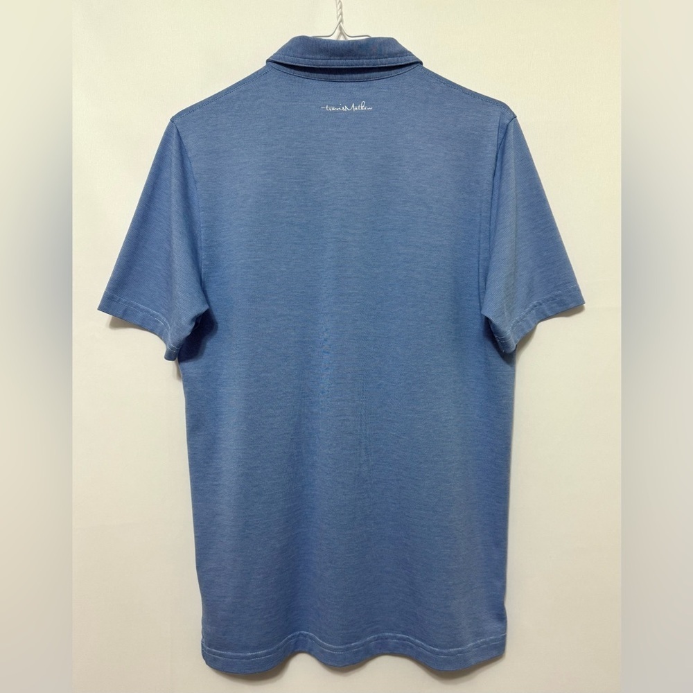 Travis Mathew Micro Stripe Golf Polo Shirt Short Sleeve Wicking Breathable Small - Picture 2 of 11